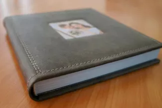 Книга с кожаной обложкой пример 6588