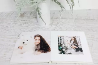 Фотокнига Премиум с белым фоном