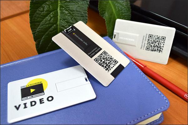 УФ-печать на флешке-визитке