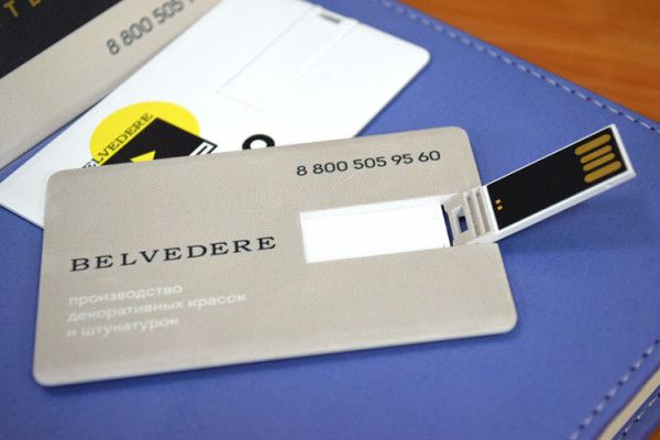 УФ-печать на флешке-визитке 6