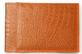 Книга натуральная кожа «Крокодил» 54