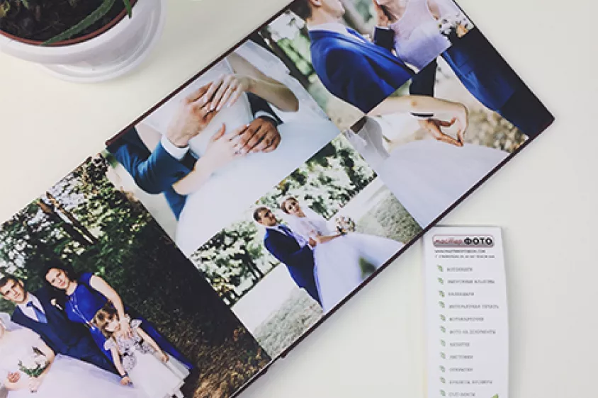Фотокнига с тиснением Wedding Day 2
